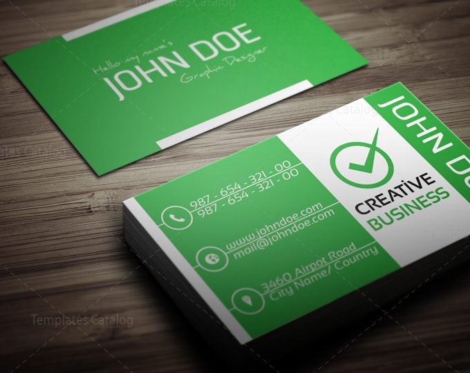 Creative Business Card Template for Corporates - Template Catalog