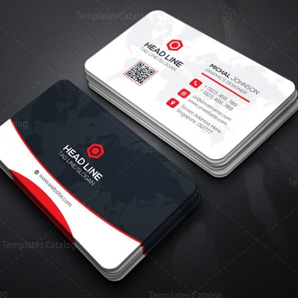 Corporate Business Card Template - Template Catalog