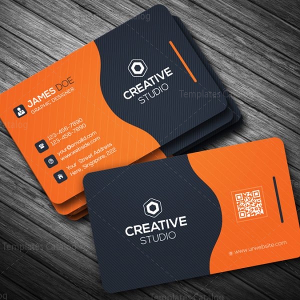 Business Card Template in EPS Format 000088 - Template Catalog