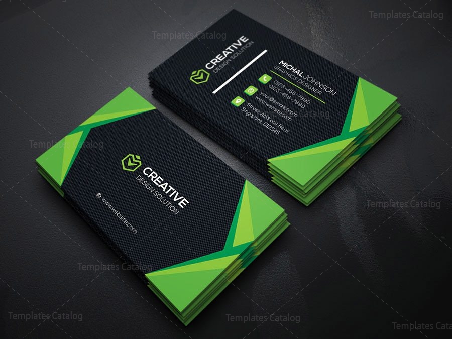 Classy Company Business Card Template 5 - Template Catalog