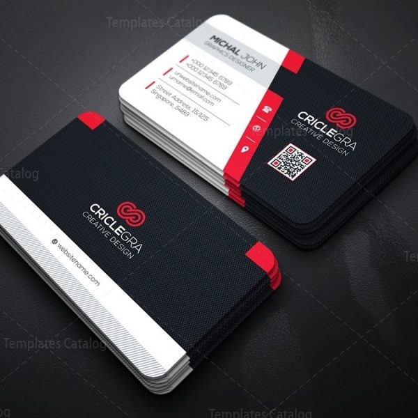 Company Business Card Design Template 000162 - Template Catalog