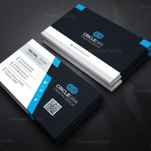 Company Business Card Design Template 000162 - Template Catalog