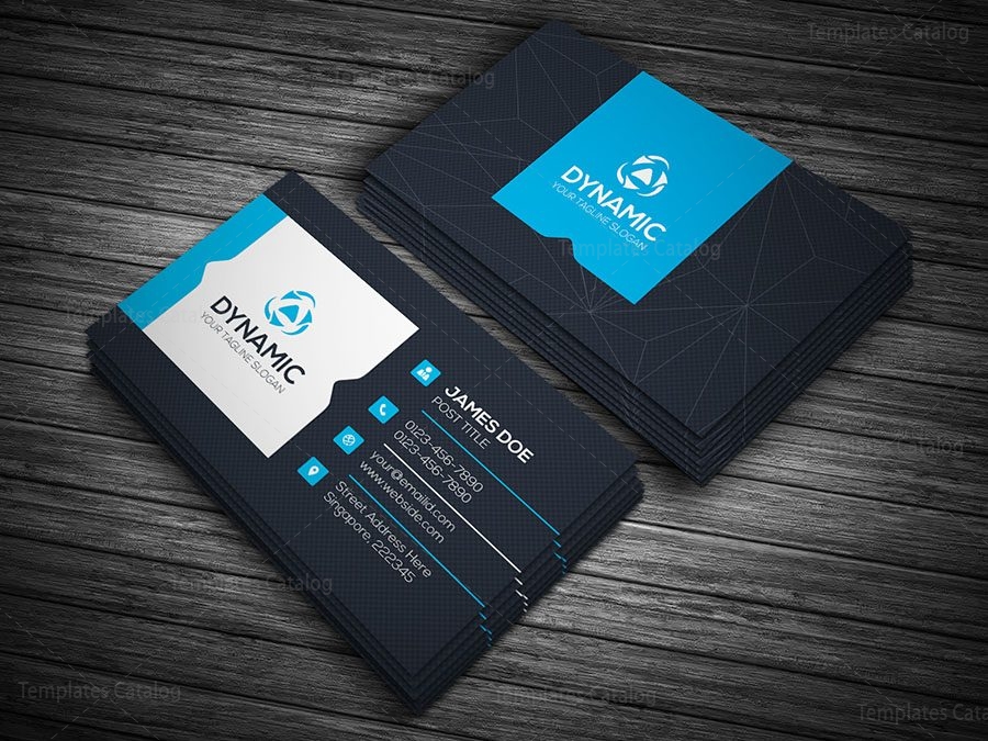 Dynamic Business Card Template 000139 - Template Catalog