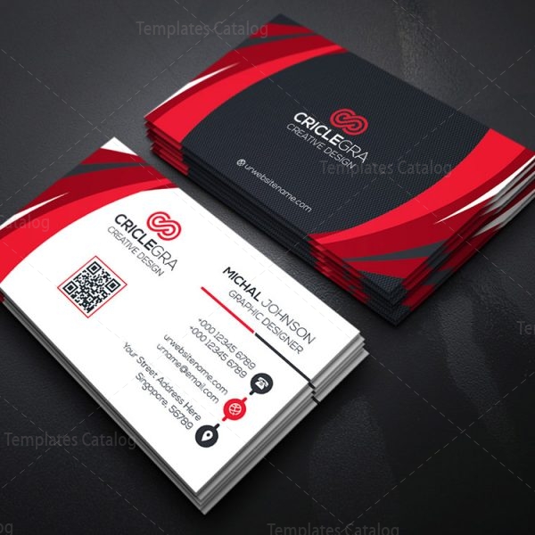 PSD Radial Business Card Template 000178 - Template Catalog