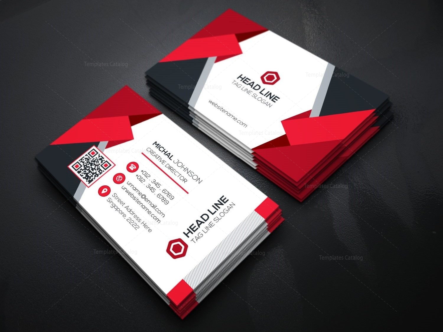business card template design free download