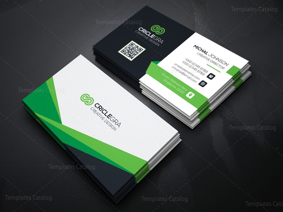 Stylish Technology Business Card 000170 - Template Catalog