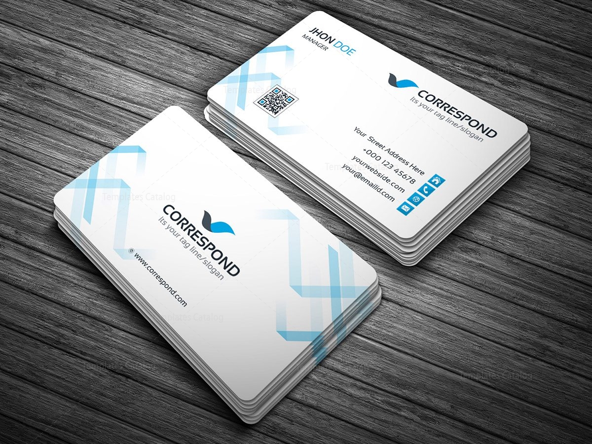 Correspond Business Card template 2 - Template Catalog