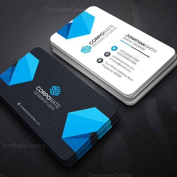 Best Seller Business Card Template 000356 - Template Catalog