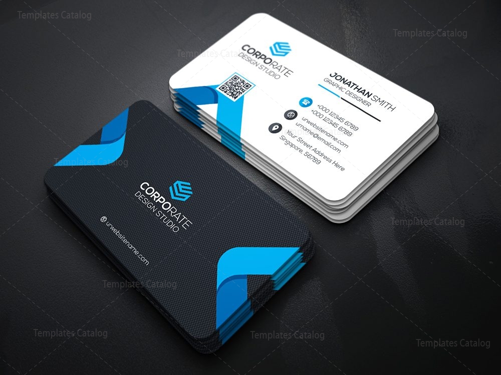 Futuristic Business Card 000357 - Template Catalog