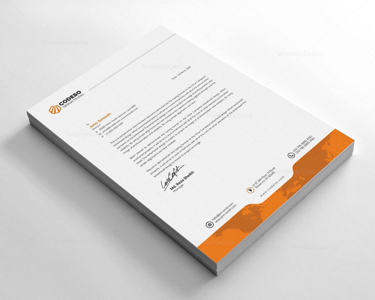 Classic Stylish Letterhead Template 3 - Template Catalog