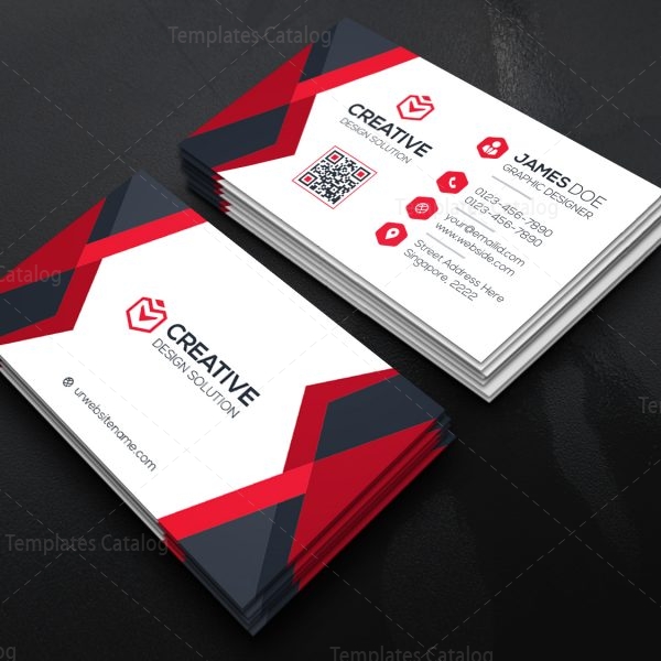 Corporate Business Card with Perfect Style 000466 - Template Catalog