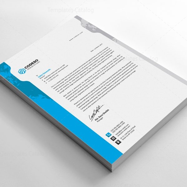 Corporate Letter Template 000576 - Template Catalog