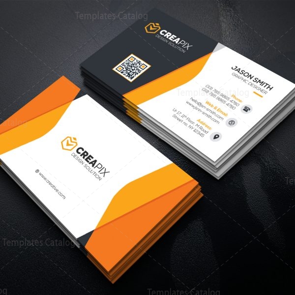 Elegant Business Card with Perfect Design 000515 - Template Catalog