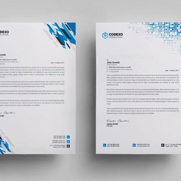 Letterhead Stationery Template 000578 - Template Catalog