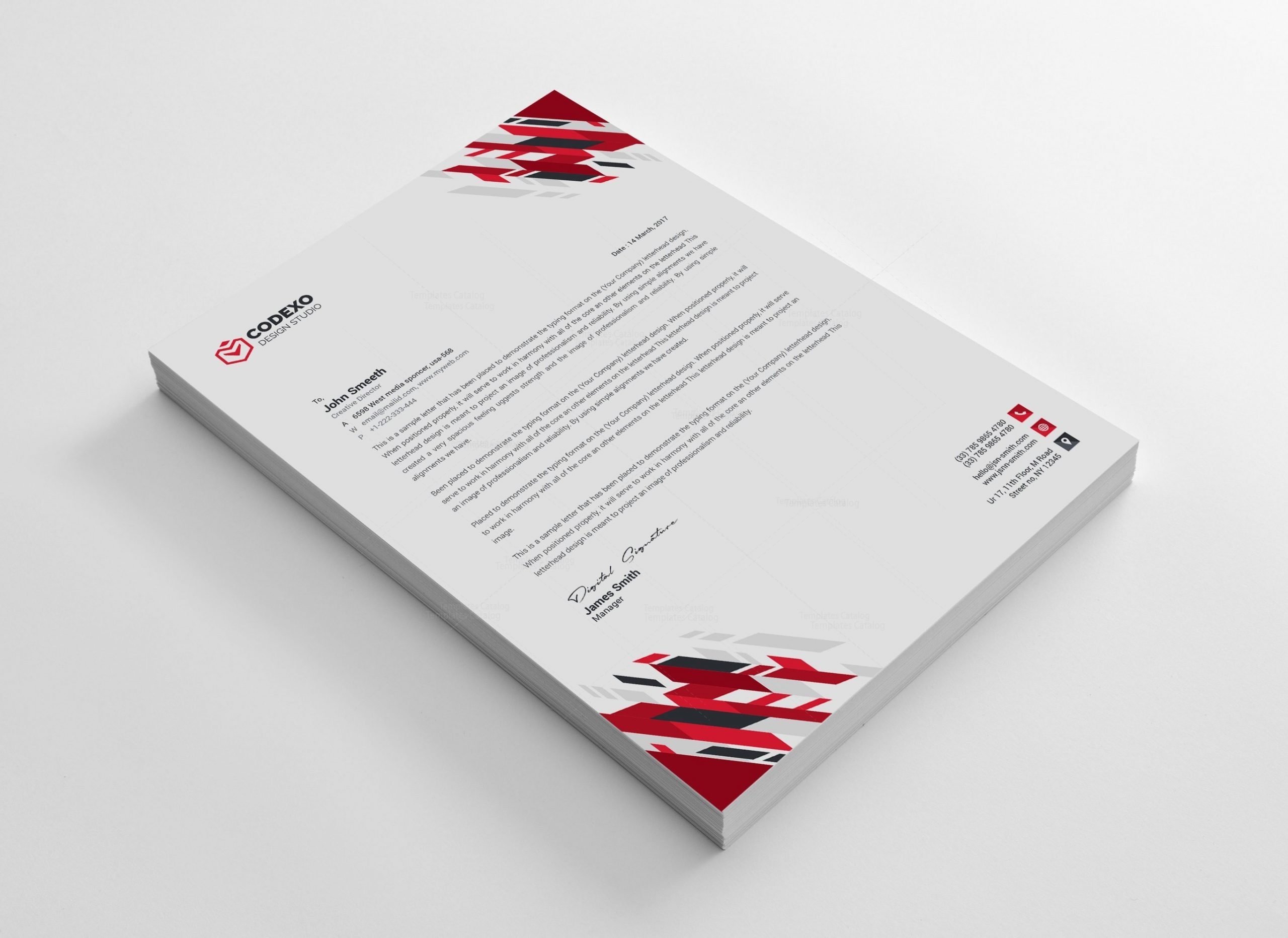 Letterhead Stationery Template 5 - Template Catalog