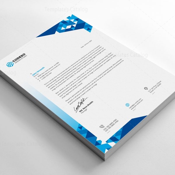 Letterhead Template Design 000548 - Template Catalog