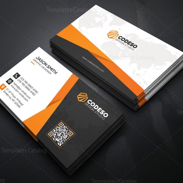 Modern Stylish Business Card Template 000523 - Template Catalog