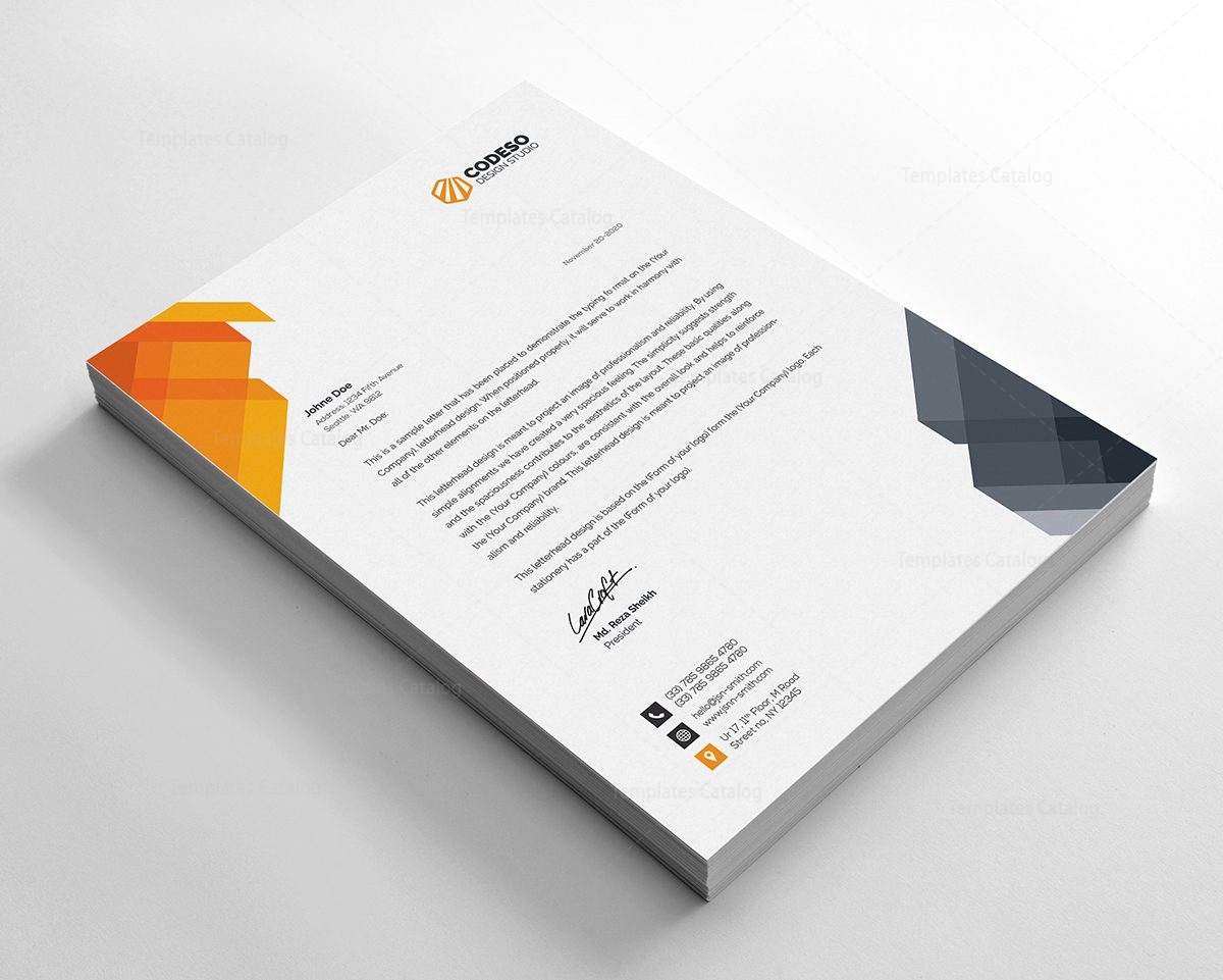 Print Ready Letterhead Template 3 - Template Catalog