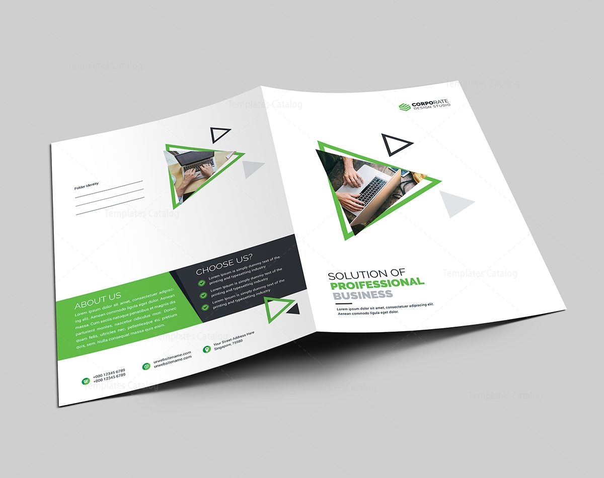 Professional Presentation Folder Design 000566 - Template ...