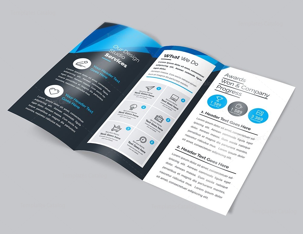 brochure design templates cdr format free download