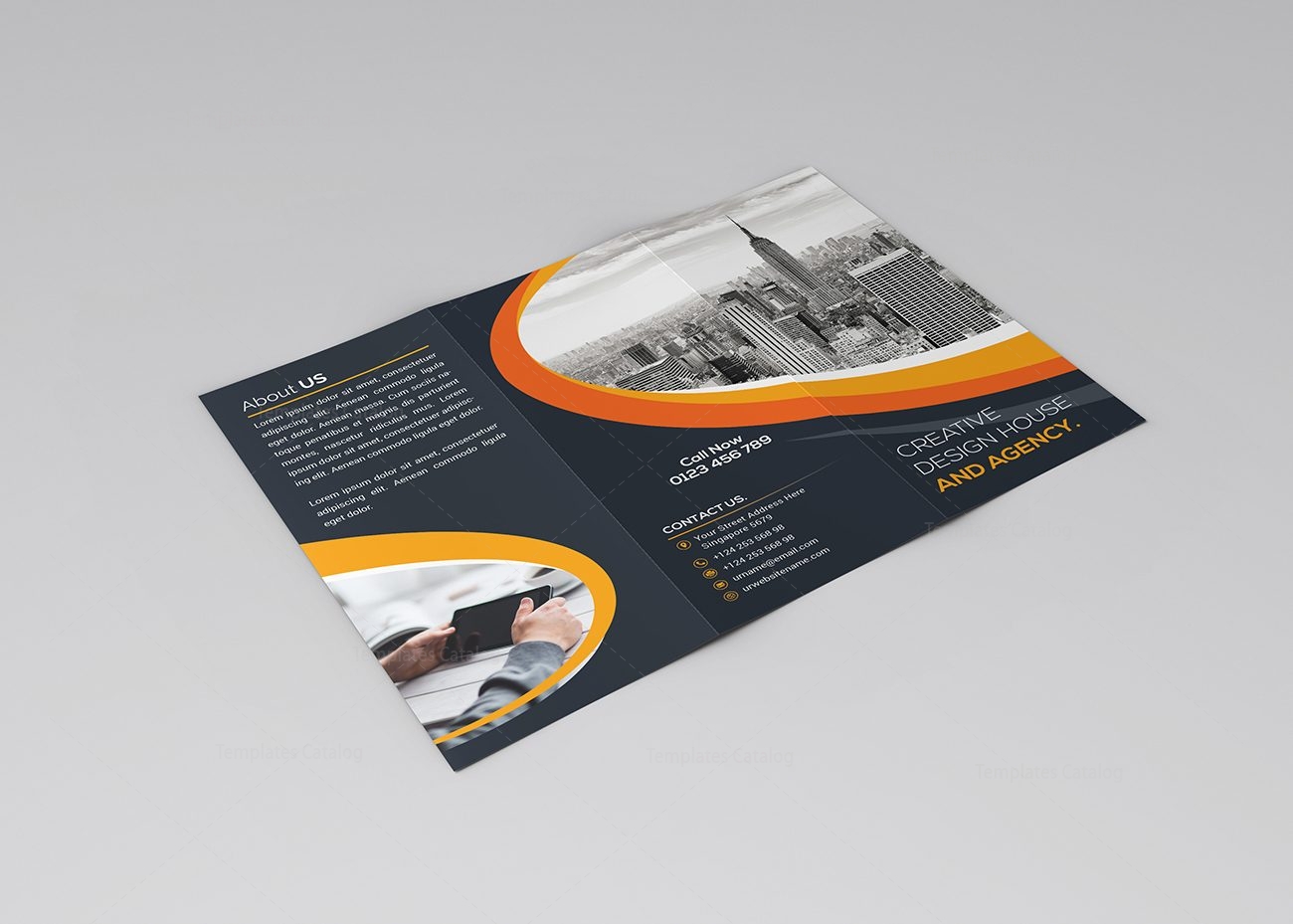 Modern Tri-Fold Brochure Template 5 - Template Catalog
