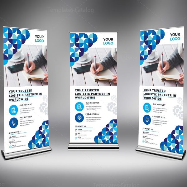 Stylish Clean Roll Up Banner Template 000689 - Template Catalog