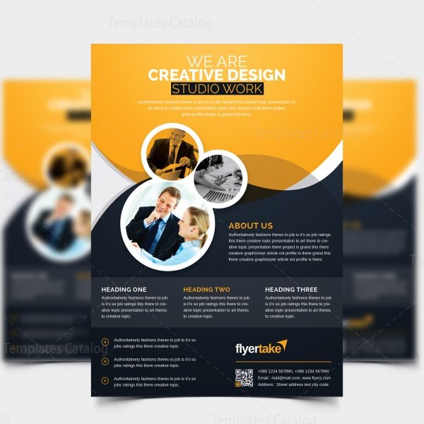 Castor Stylish Corporate Flyer Template 000987 - Template Catalog