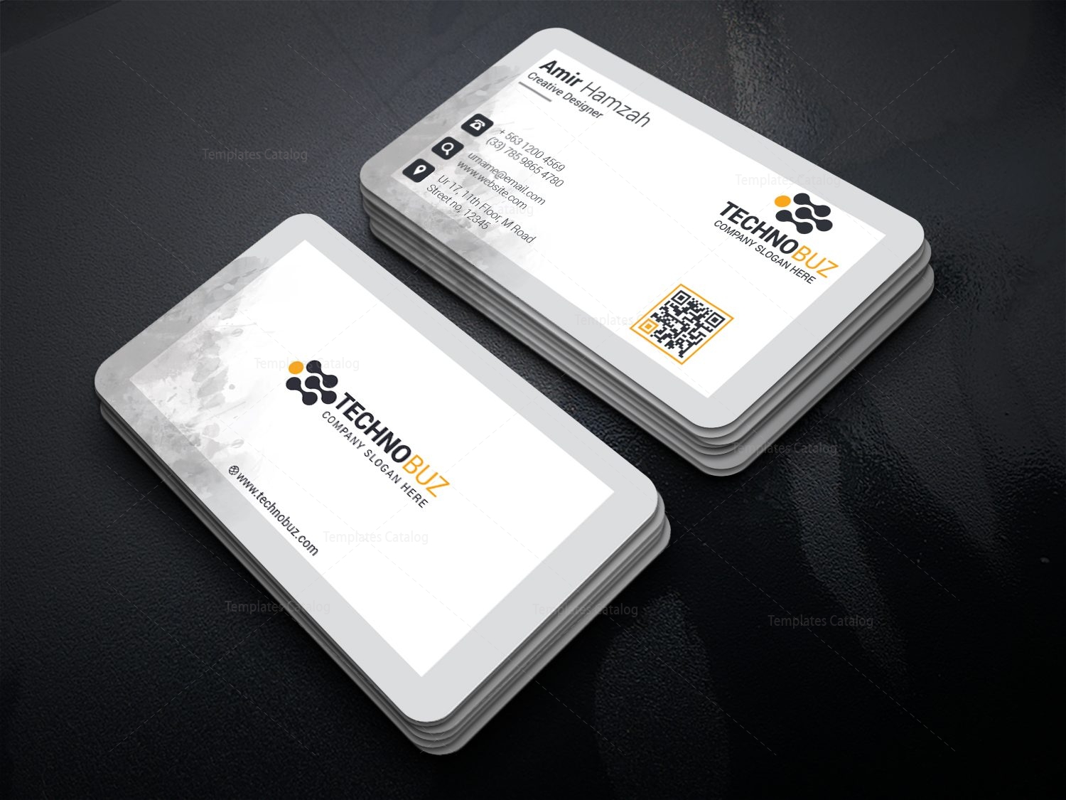 Classy Corporate Visiting Card Template 1 - Template Catalog