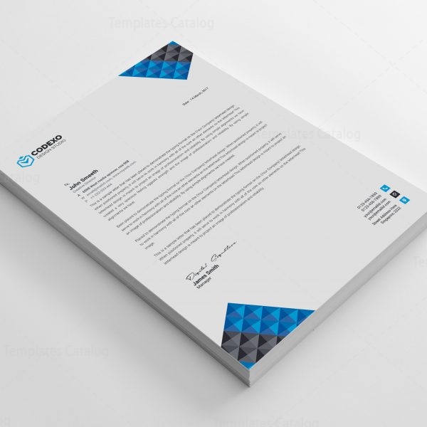 Pyramid Professional Corporate Letterhead Template 000901 - Template ...