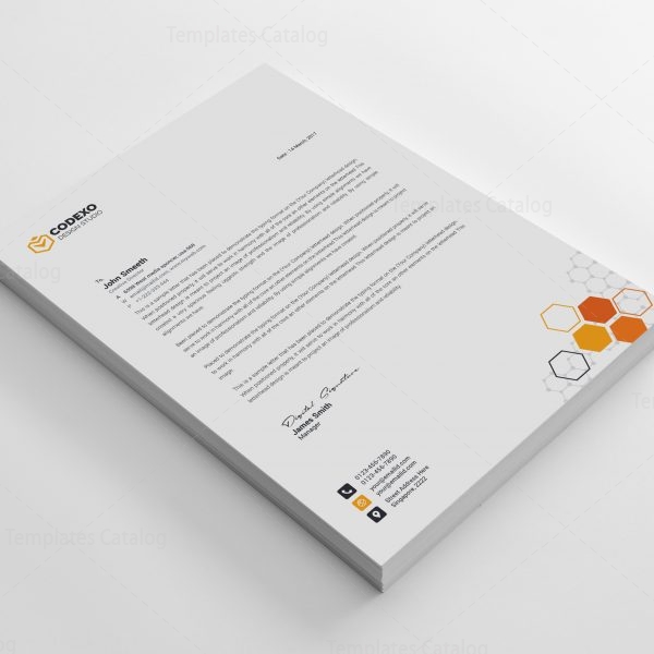 Top Rated Professional Corporate Letterhead Template 000899 - Template 