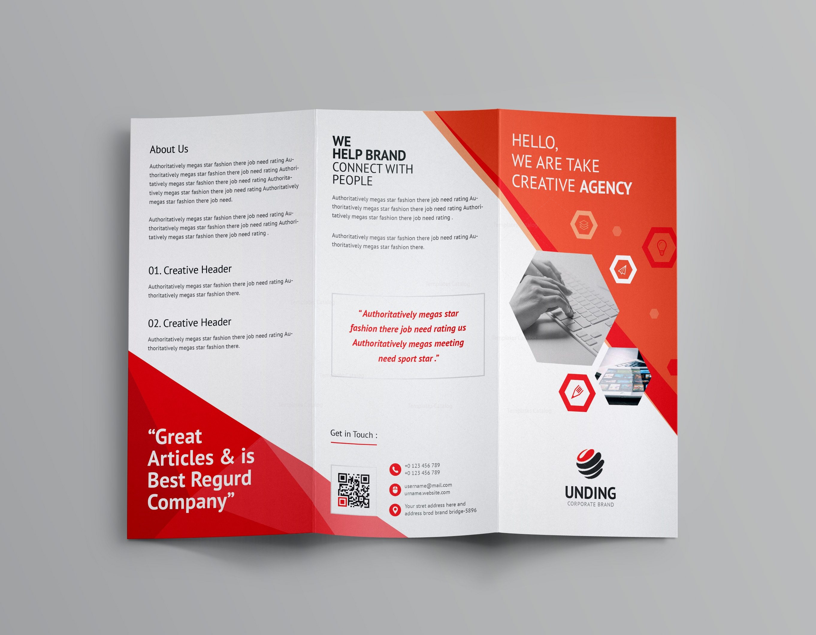 Aeolus Corporate Tri Fold Brochure Template  001159 