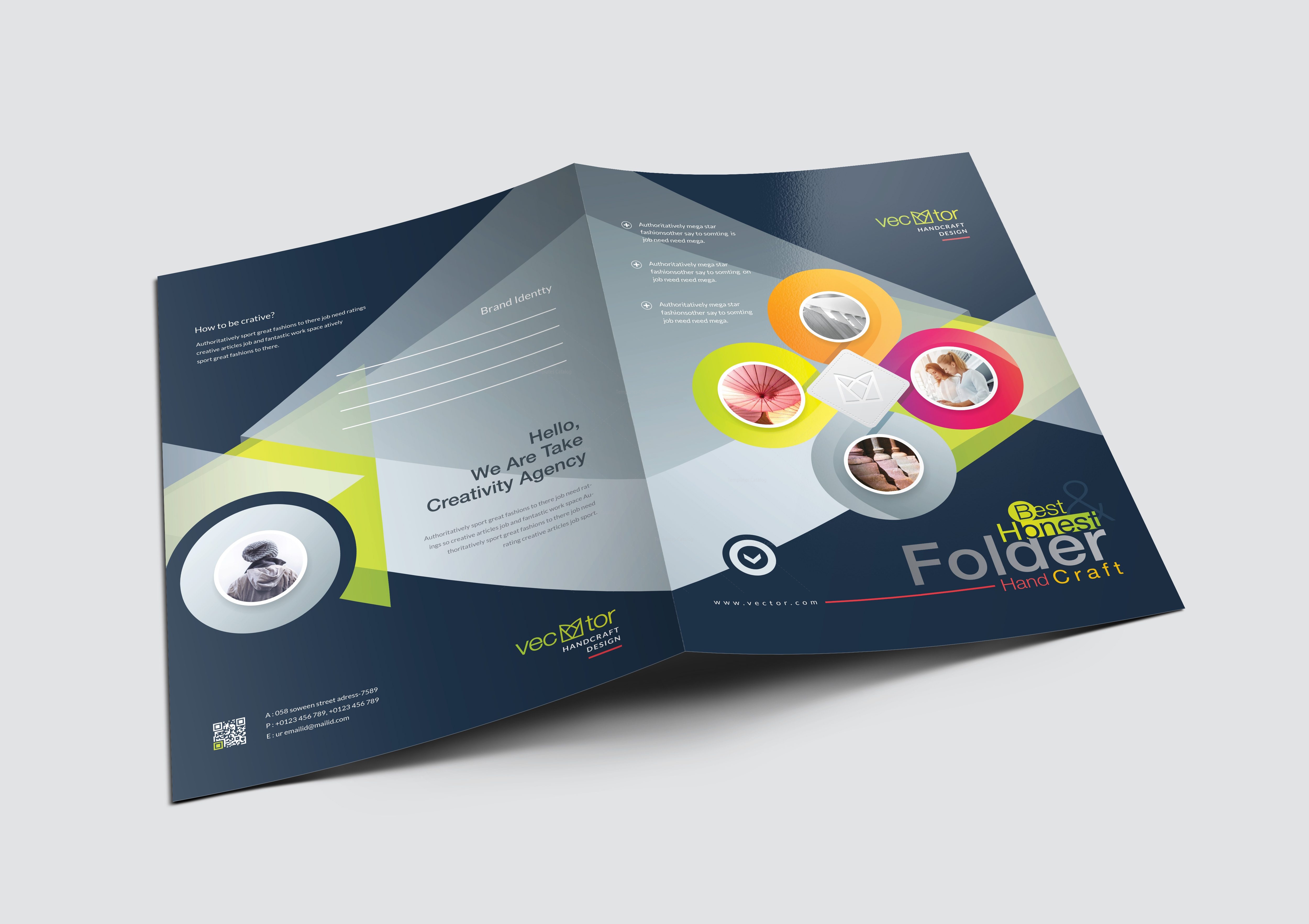 Excellent Elegant Presentation Folder Template 001176 - Template Catalog