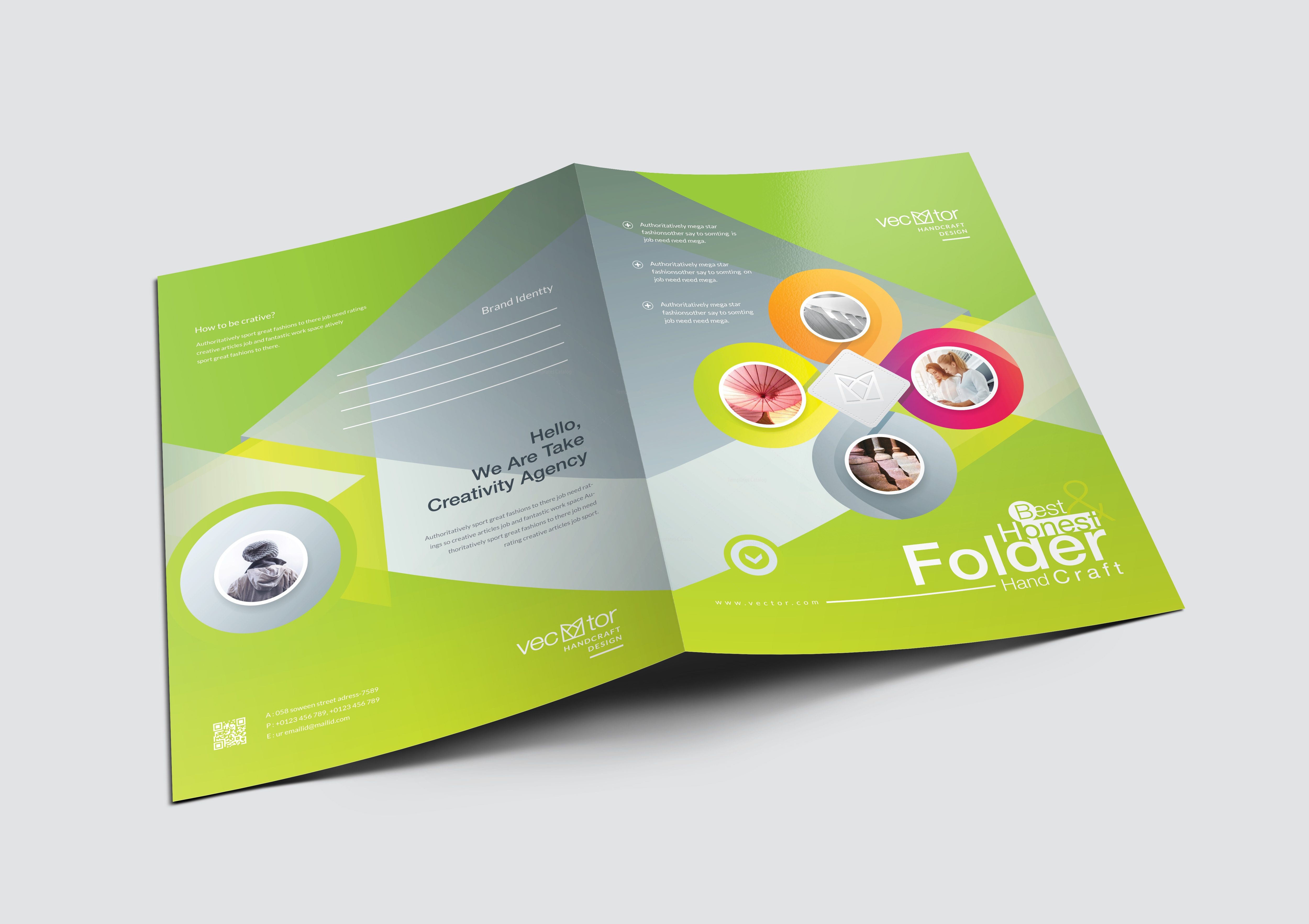 Excellent Elegant Presentation Folder Template 001176 - Template Catalog