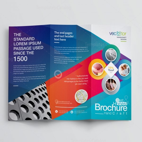 Excellent Professional Corporate Tri-Fold Brochure Template 001213 ...