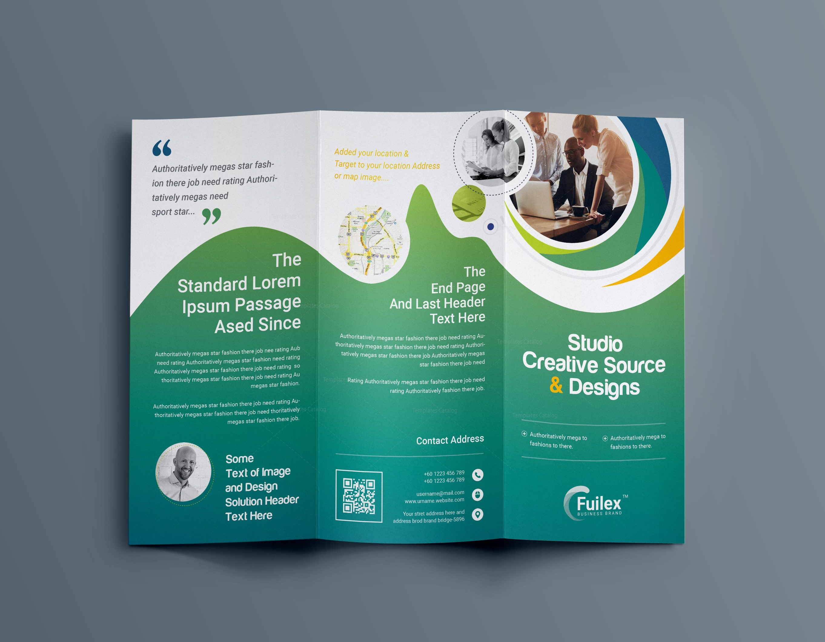 Hypnosis Professional Tri Fold Brochure Template 001203 Template Catalog