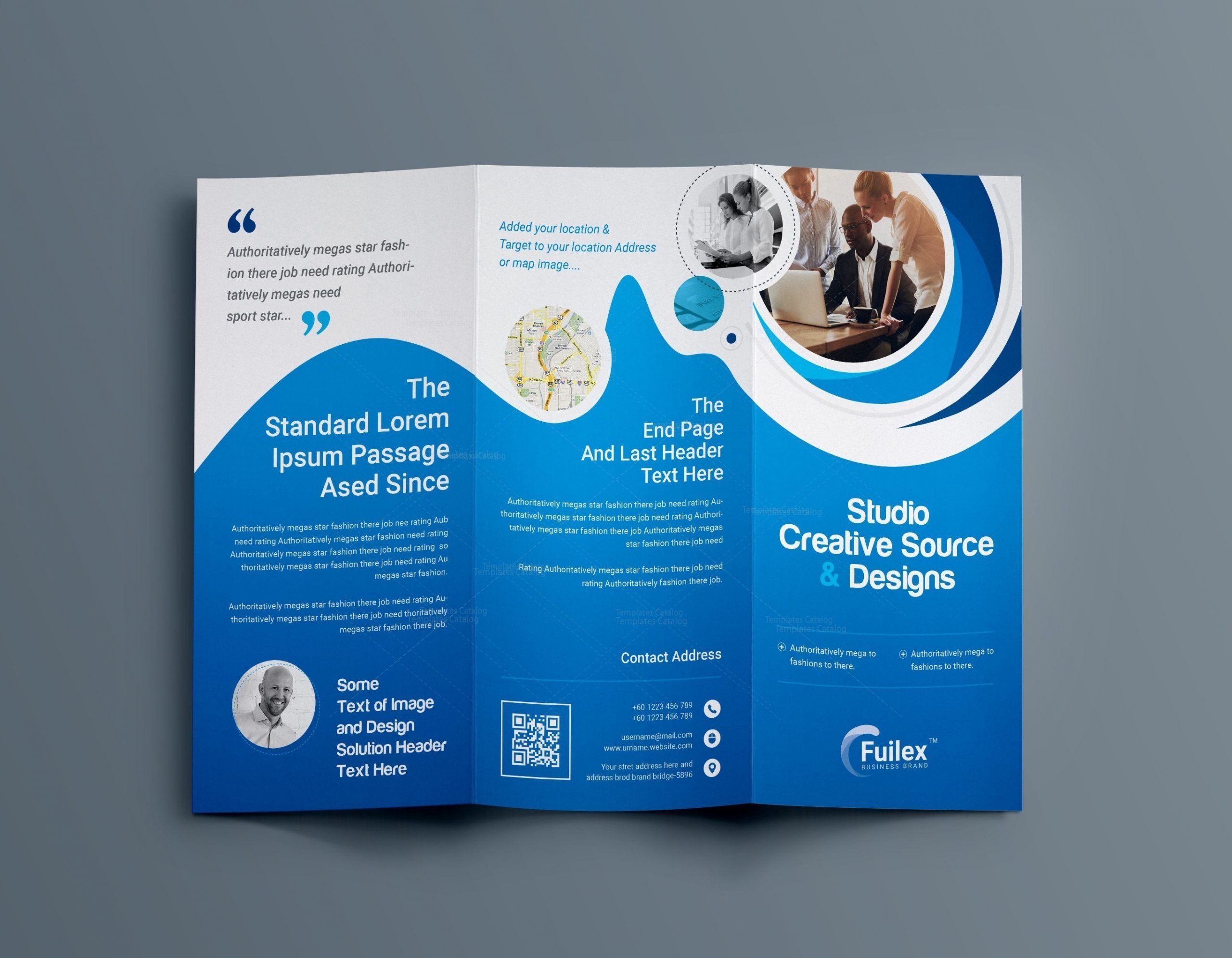 Hypnosis Professional Tri-Fold Brochure Template 001203 - Template Catalog