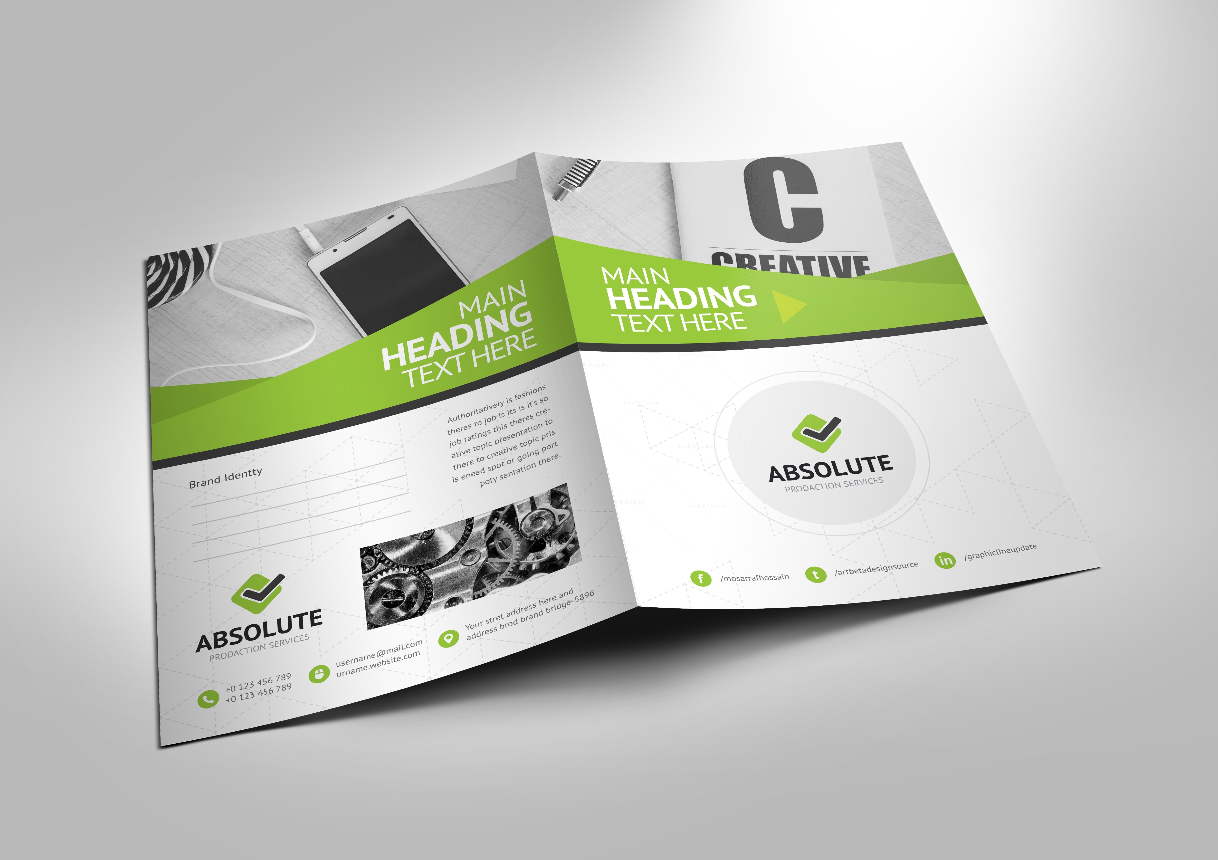 Versatile Professional Corporate Presentation Folder Template 001227 ...