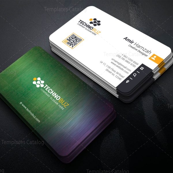 Dinlas Professional Corporate Visiting Card Template 001339 - Template ...