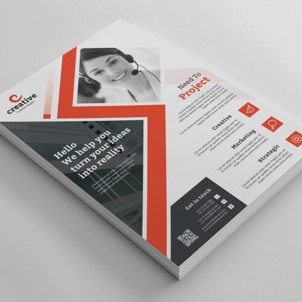 Edison Modern Business Corporate Flyer Template 001420 - Template Catalog