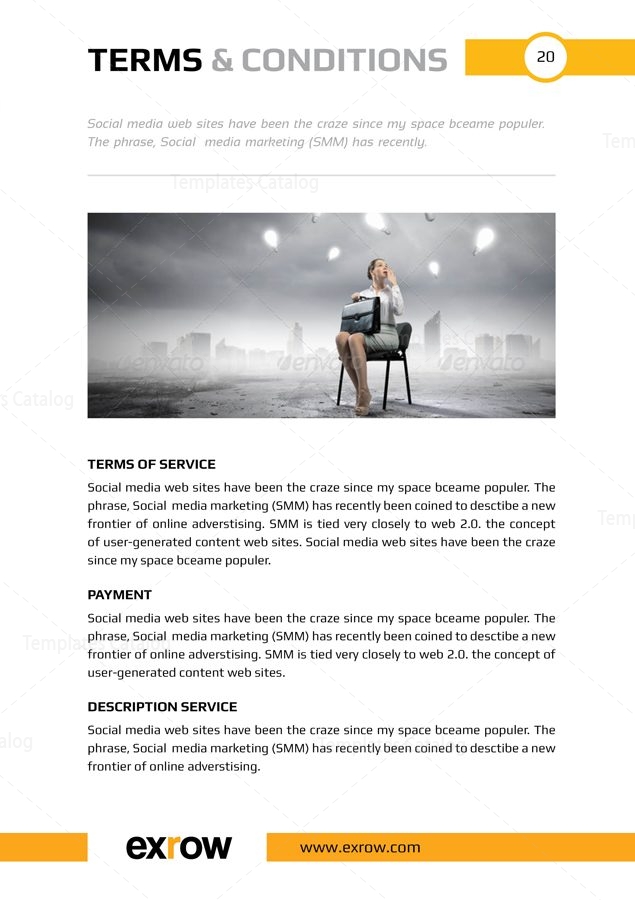 Flora Premium Business Bi-Fold Proposal Template 001291 - Template Catalog