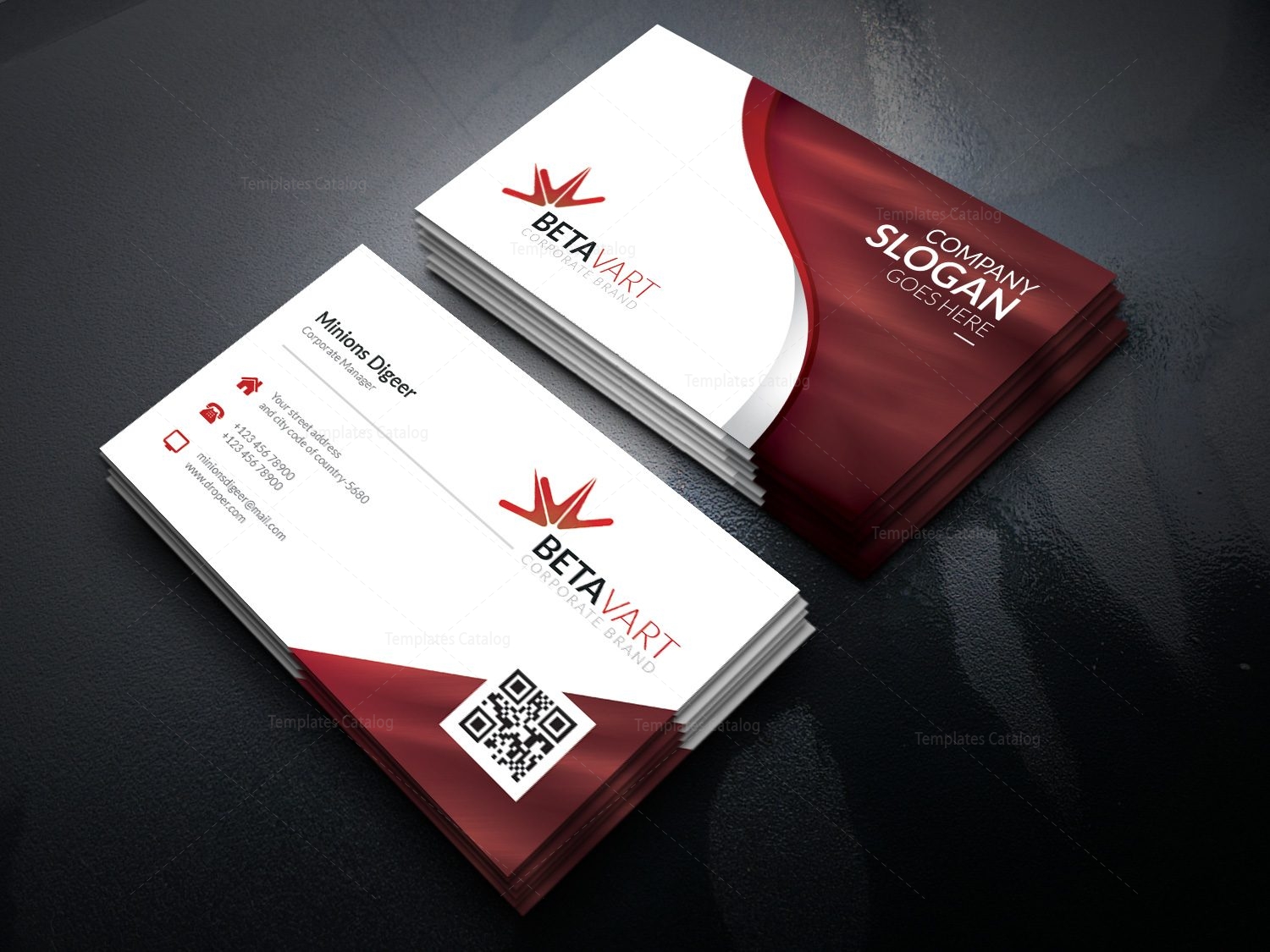 Halley Elegant Corporate Business Card Template Template Catalog