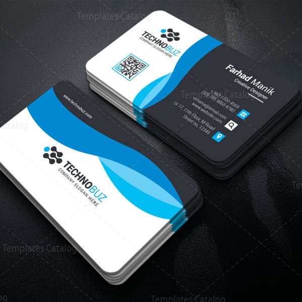 Hypnos Creative Corporate Business Card Template 001355 - Template Catalog