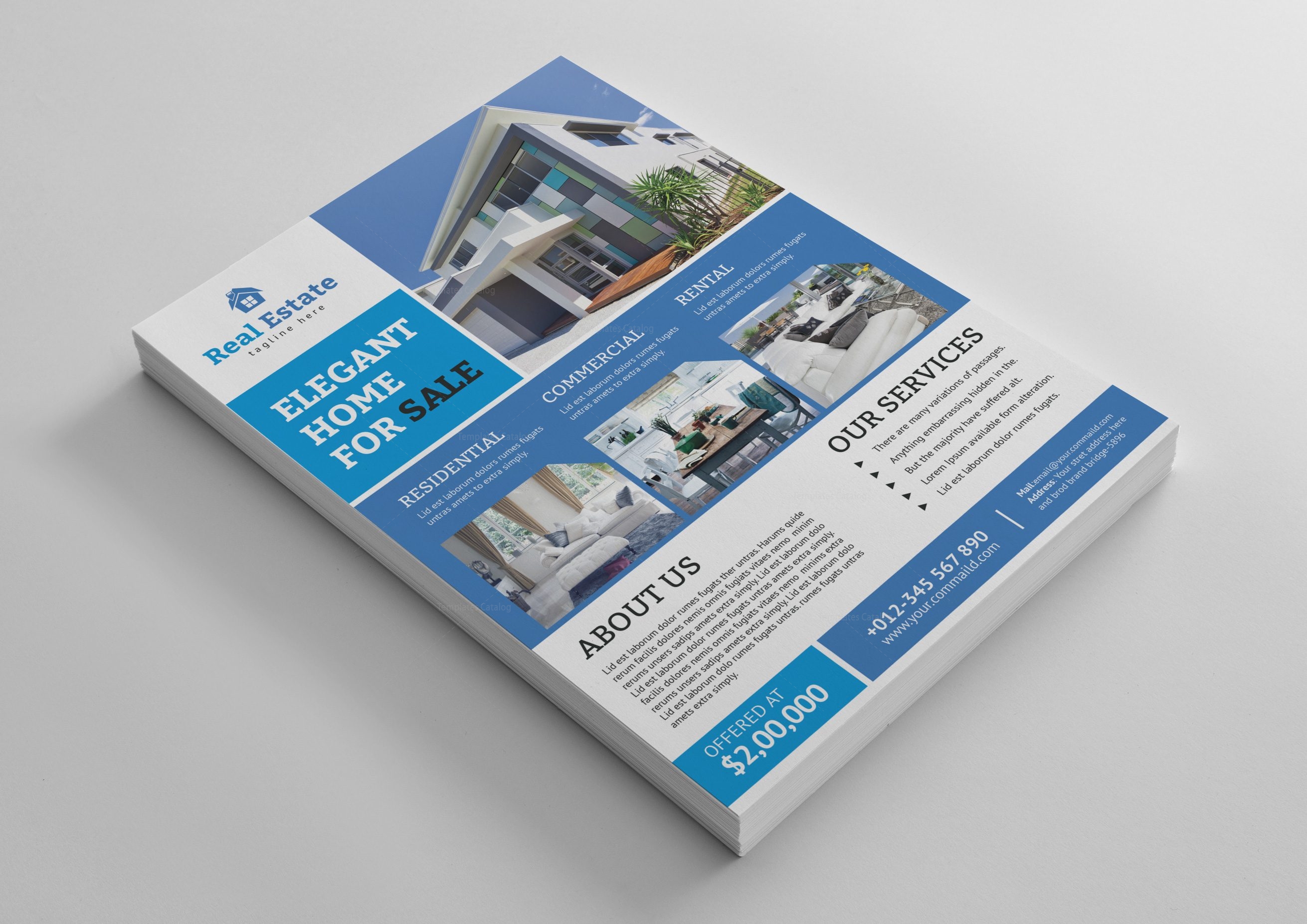 Luxury Real Estate Flyer Template 1