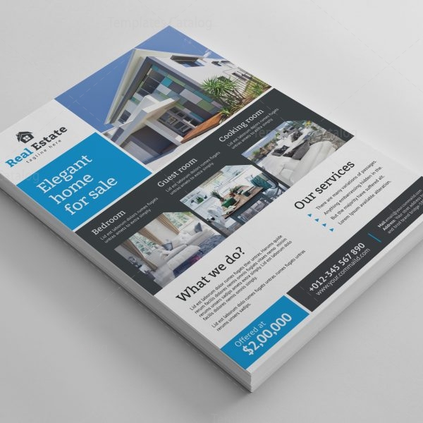 Super Real Estate Flyer Design Template 001482 - Template Catalog