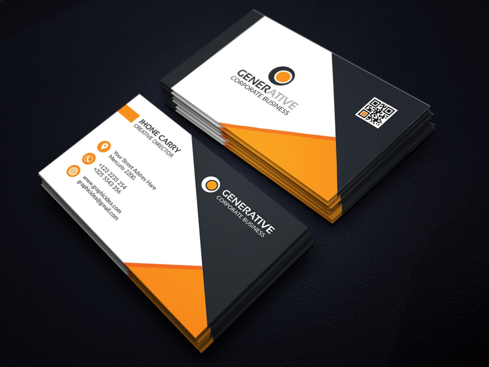 EPS Creative Business Card Design Template 001596 Template Catalog