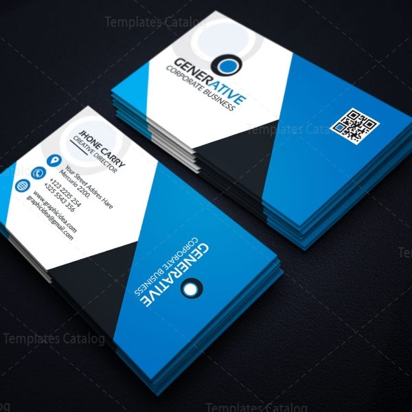 EPS Sleek Business Card Design Template 001599 - Template Catalog