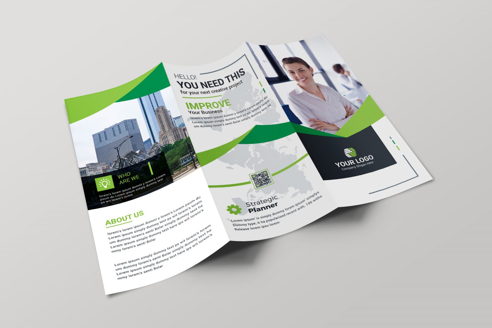 Hamburg Professional Tri-fold Brochure Design Template 001697 ...