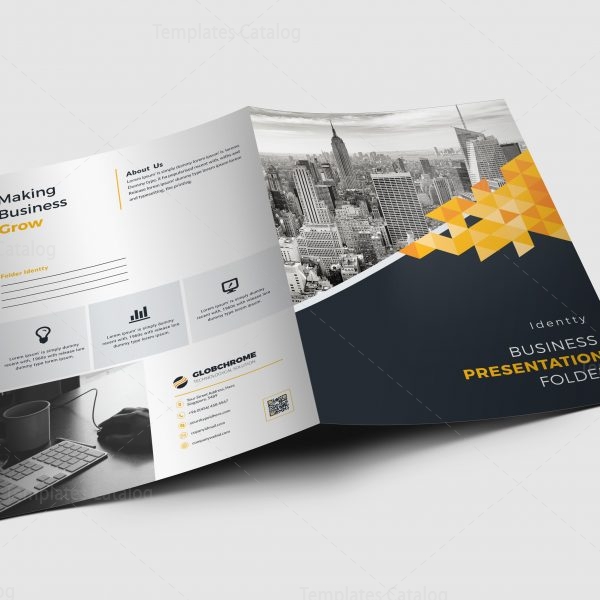 Montreal Corporate Presentation Folder Design Template 001681 ...