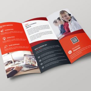 Nevada Creative Tri-fold Brochure Design Template 001700 - Template Catalog