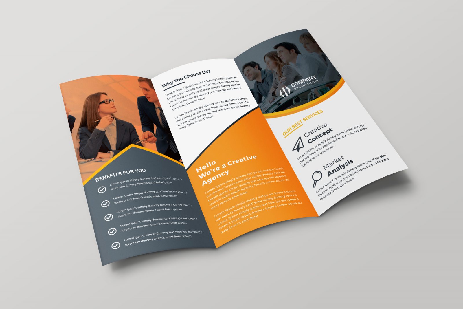 Paris Creative Tri fold Brochure Design Template 001699 Template Catalog